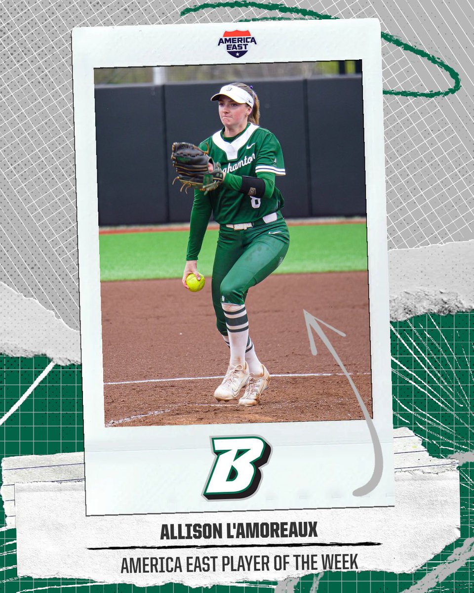 Congrats to Allison L'Amoreaux on earning her FIFTH weekly honor from the @AmericaEast this season! tinyurl.com/3u7cedsj #AESB