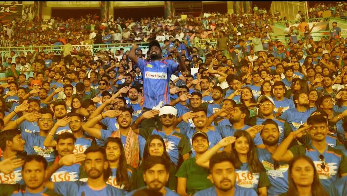 From the middle of yellow sea to the middle of LSG sea at Ekana. 

- Great work by Lucknow Super Giants 👌 keeping hardcore fans with the team and giving them lots of happiness.