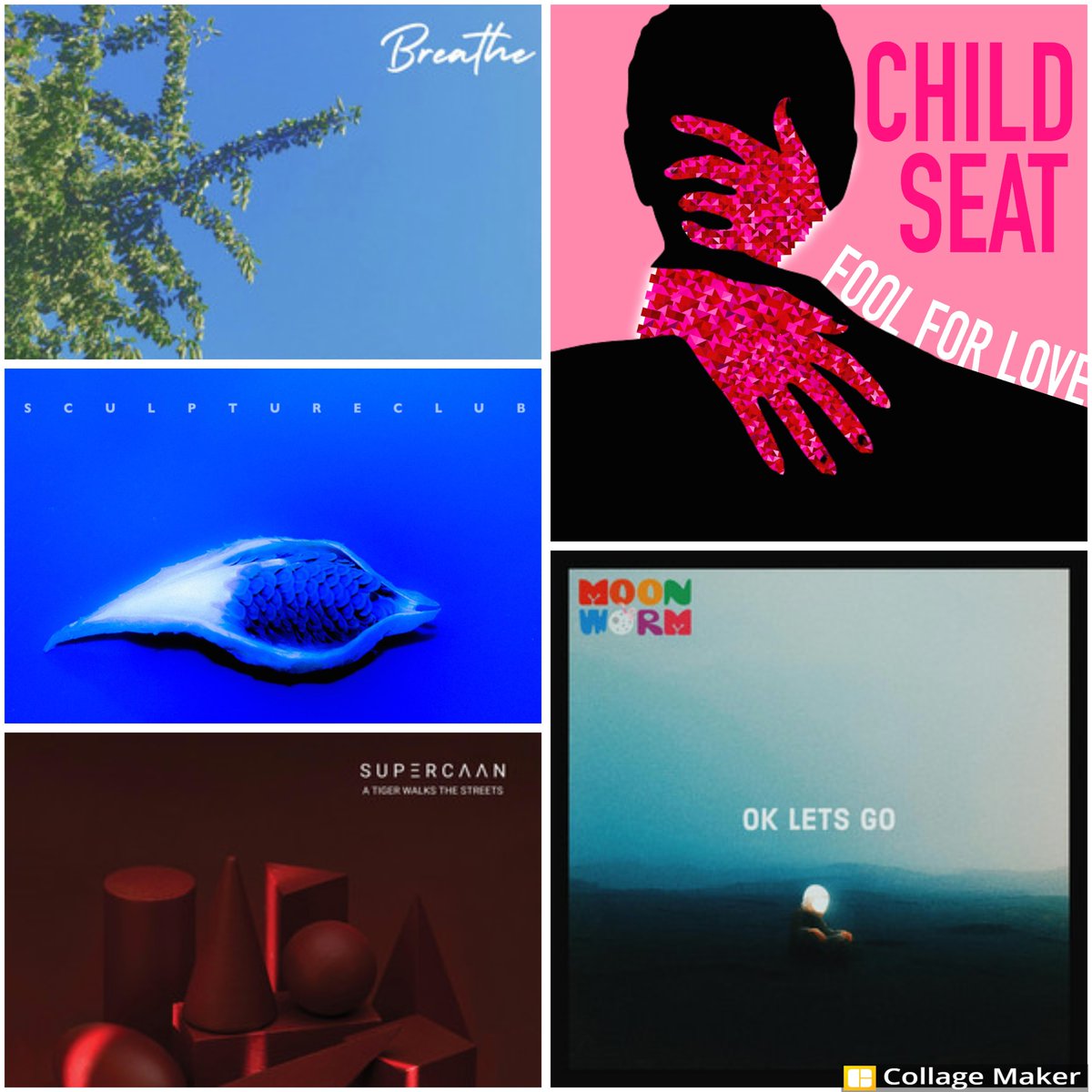 5 more tracks are featured today so have a listen to the latest releases from Sculpture Club (#sculptureclub), Bedroom Tax (@BedroomTaxBand), Moon Worm (#moonworm), Supercaan (@Supercaan_Music) and Child Seat (@ChildSeatmusic) - link as always in our bio!