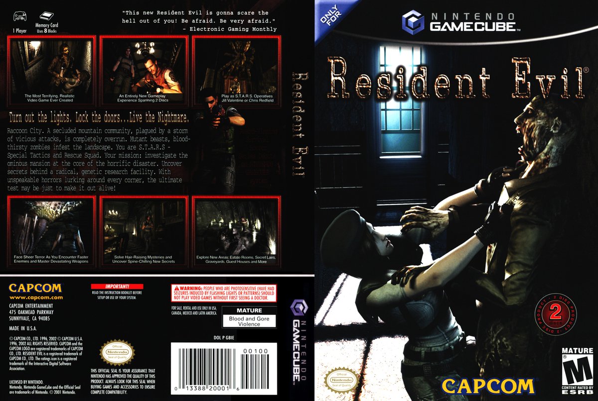 #ResidentEvil for #Nintendo #Gamecube was released in United States 22 years ago (April 30, 2002)    

#TodayInGamingHistory #OnThisDay