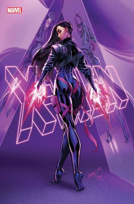  My variant cover to this summer's upcoming #XMEN # 1 featuring #Psylocke, in both a regular and virgin cover. In shops this July! Colors by  ! 