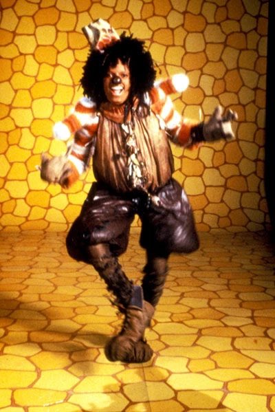 This is from the movie The Wiz, based on Wizard of Oz, from the scene in which The Wiz is exposed as a phony.

MICHAEL JACKSON plays the SCARECROW in this movie.