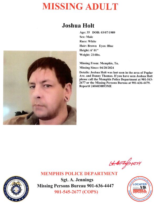 Have you seen Joshua Holt? Report #2404030893ME