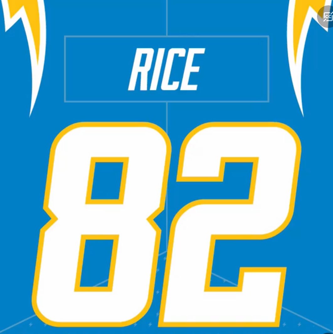 Brenden Rice✌️ #82 for Chargers⚡️👀