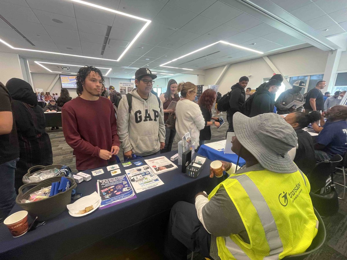 Tri Delta Transit is excited to be at the Los Medanos College job fair today talking to future employees about the wide variety of job opportunities and career advancements in public transportation.  We will be here until 1 pm, so we hope to see you.