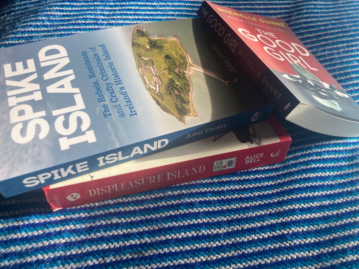 You wait years for one book about @SpikeIslandCork and two come along in the same week 🥳🥳congrats @ABeeWords on #displeasureisland 🔥and @itsjohncrotty on #spikeisland 🔥and to the queen 👸of @SpikeLitFest and #cobhnoir #michelledunne on #thegoodgirl 🔥#CrimeFiction #History 📚