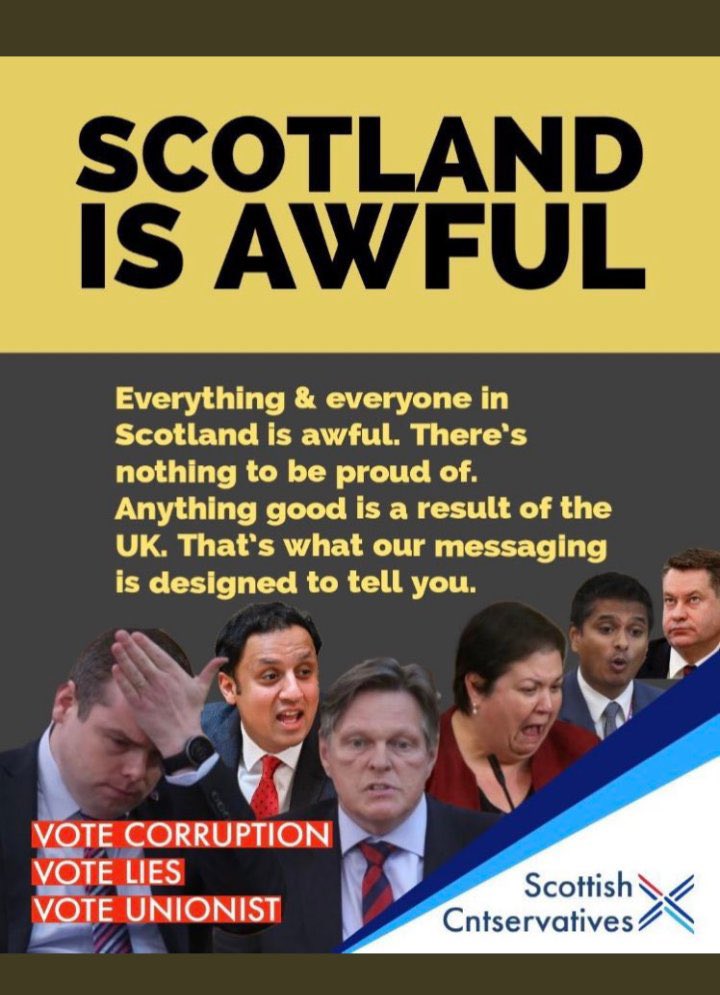 The Unionist Parties in Scotland has a message for you They are happy to spread the message any chance they get