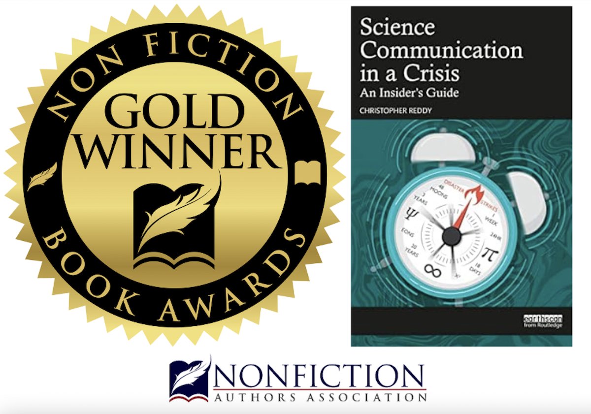 Woods Hole Oceanographic Institution (WHOI) (@whoi) on Twitter photo 👏Congratulations to marine chemist <a href="/Chris__Reddy/">Christopher Reddy</a>, whose book, "Science Communication in a Crisis," has been recognized with a gold award from the <a href="/NonfictionAssoc/">Nonfiction Authors Association +Writers Conference</a>!
Get your copy from the #WHOI Shop:
go.whoi.edu/reddy-book 👏Congratulations to marine chemist <a href="/Chris__Reddy/">Christopher Reddy</a>, whose book, "Science Communication in a Crisis," has been recognized with a gold award from the <a href="/NonfictionAssoc/">Nonfiction Authors Association +Writers Conference</a>!
Get your copy from the #WHOI Shop:
go.whoi.edu/reddy-book