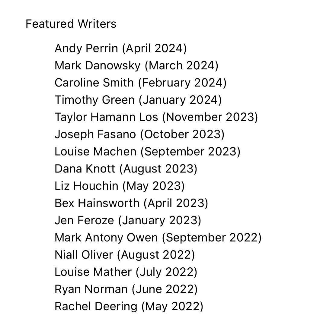 My #NationalPoetryMonth 2024 saw many highlights. Among them are two that are landmark moments. First, to serve as host for @TopTweetTuesday left me beyond chuffed. Second, to be included among such an astounding group of featured writers for @eastridgereview this month…WOW!