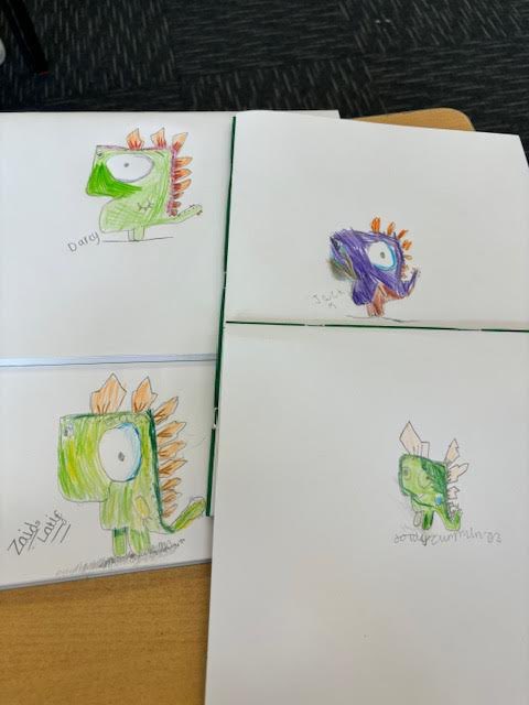 Year 2 and 3 have had so much fun drawing Greg the stegosaurus at Drawing Club after school tonight. 

🎨🖼️🦕

#primaryart