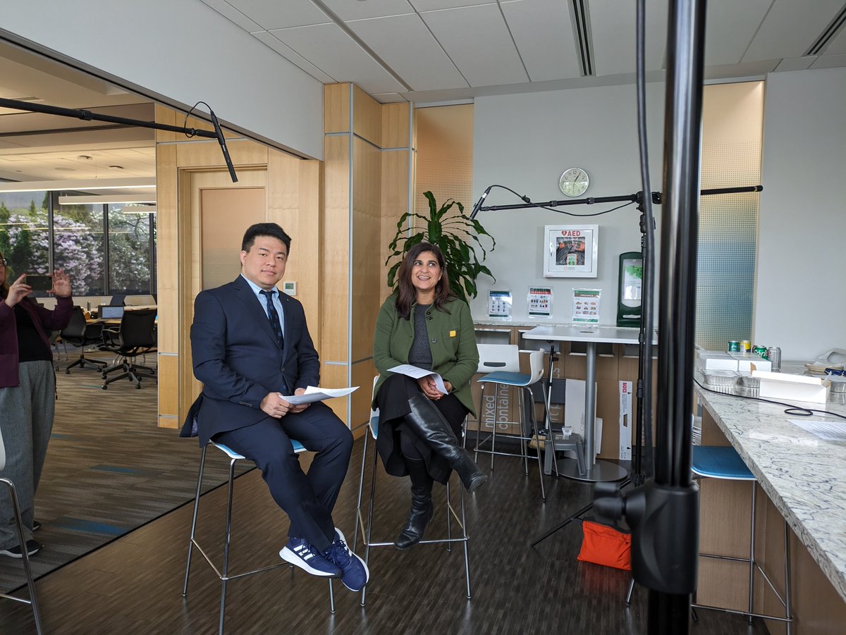 We've got something in the works with @BCCFP! Had a great evening filming a special message from @BCFamilyDoctors President Dr Tahmeena Ali and BCCFP President Dr Vincent Wong. #ComingSoon