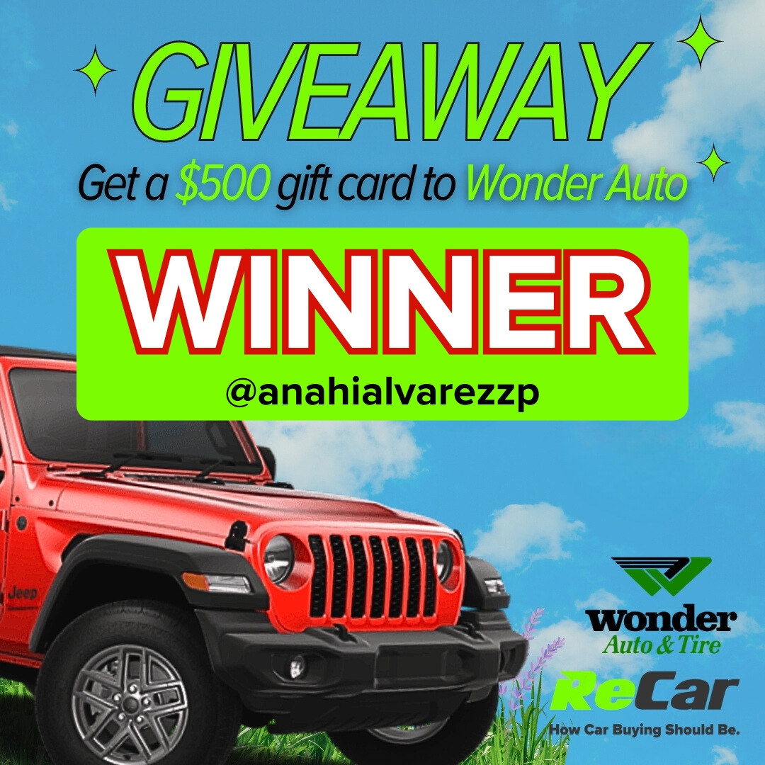 Congratulations to @anahialvarezzp, the winner of our $500 gift card to Wonder Auto! Thank you all for participating, and don't forget to join our Mother's Day giveaway! 

#recarcanada #recar #usedcardealership #newbrunswick #usedcardealer #novascotia #wonderauto #giveaway