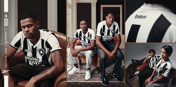 A nova camisa nº I do Botafogo pra temporada 2024/2025. Espetáculo! 📷: Reebok