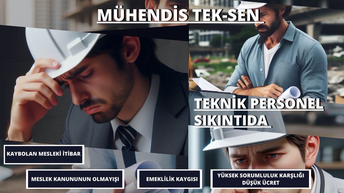 Teknik personelin sesi duyulmalı ve yetkili merciler sorunlarımız için çözüm odaklı girişimlerde bulunmalılar. #MuhendisTekSen #TeknikPersonelSıkıntıda