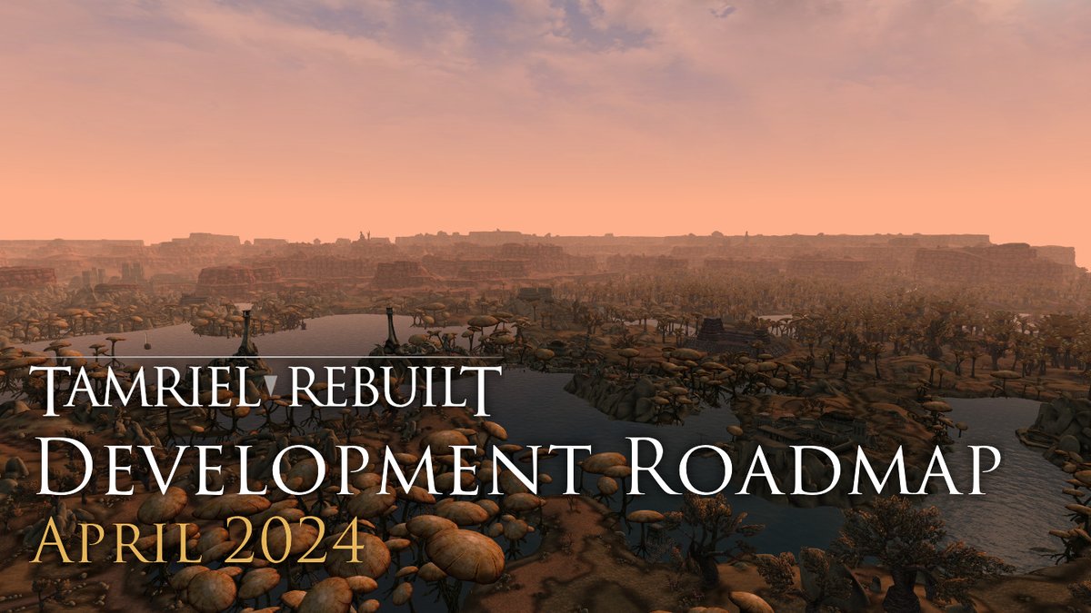 This time on TR news, an overview of our development and plans for the future. Specifically, expansions we are working on &amp; their completion and projected release order. We last showed this kind of overview in 2021, so there are a lot of changes to cover:

tamriel-rebuilt.org/content/develo…