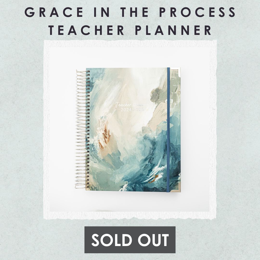 ❗️Teacher Planner Stock Update❗️ If you had your eye on Grace In The Process, we are now SOLD OUT! If you missed out, we will restock on 11th May for the final time! #TeacherPlanner #Teaching #TecherResources