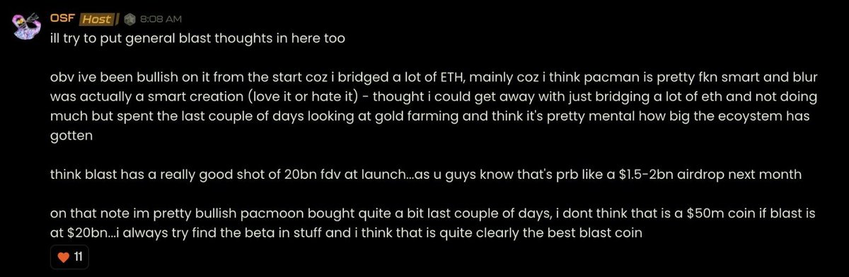 Never fade Pacman fading @Blast_L2 Airdrop to farm another points airdrop Do u know that @PacmanBlur Blast started the point airdrop farming meta? Never fade Pacman $BLAST