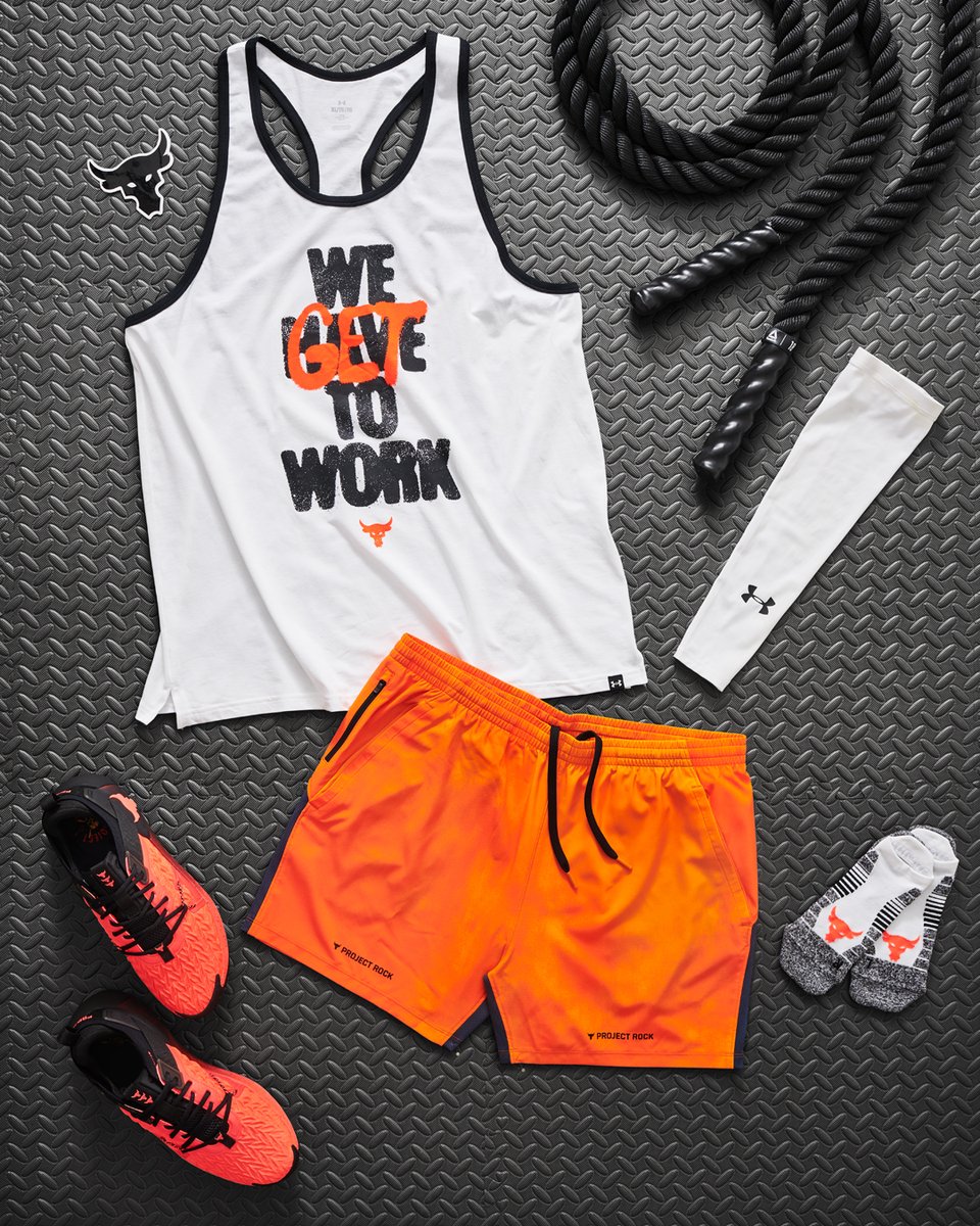 Gear up, show up, and get to work in the Underground collection. Built to elevate your workouts on any day that ends with Y. Shop Now: projectrock.online/Q2PR24