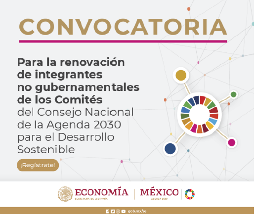 ¿Eres una/un actor no gubernamental comprometido con el desarrollo sostenible en México? ¡Te invitamos a que conozcas la convocatoria para renovar los comités del Consejo Nacional de la #Agenda2030! Consúltala aquí: bit.ly/renovacioncomi…