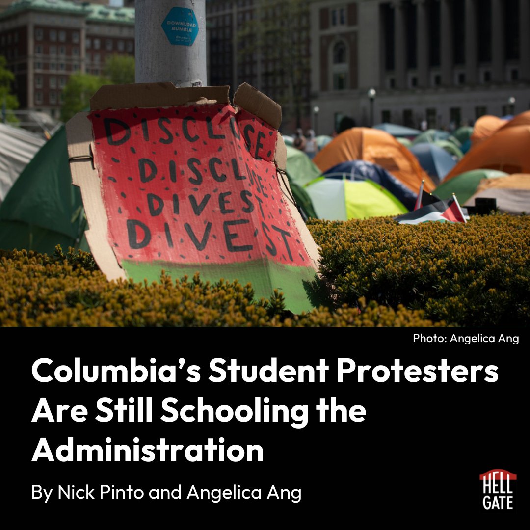 Yesterday the Columbia administration once again steered a hard line against student protesters, ending negotiations and threatening imminent suspensions. The students, undaunted, responded by taking over a university building. hellgatenyc.com/columbia-stude…