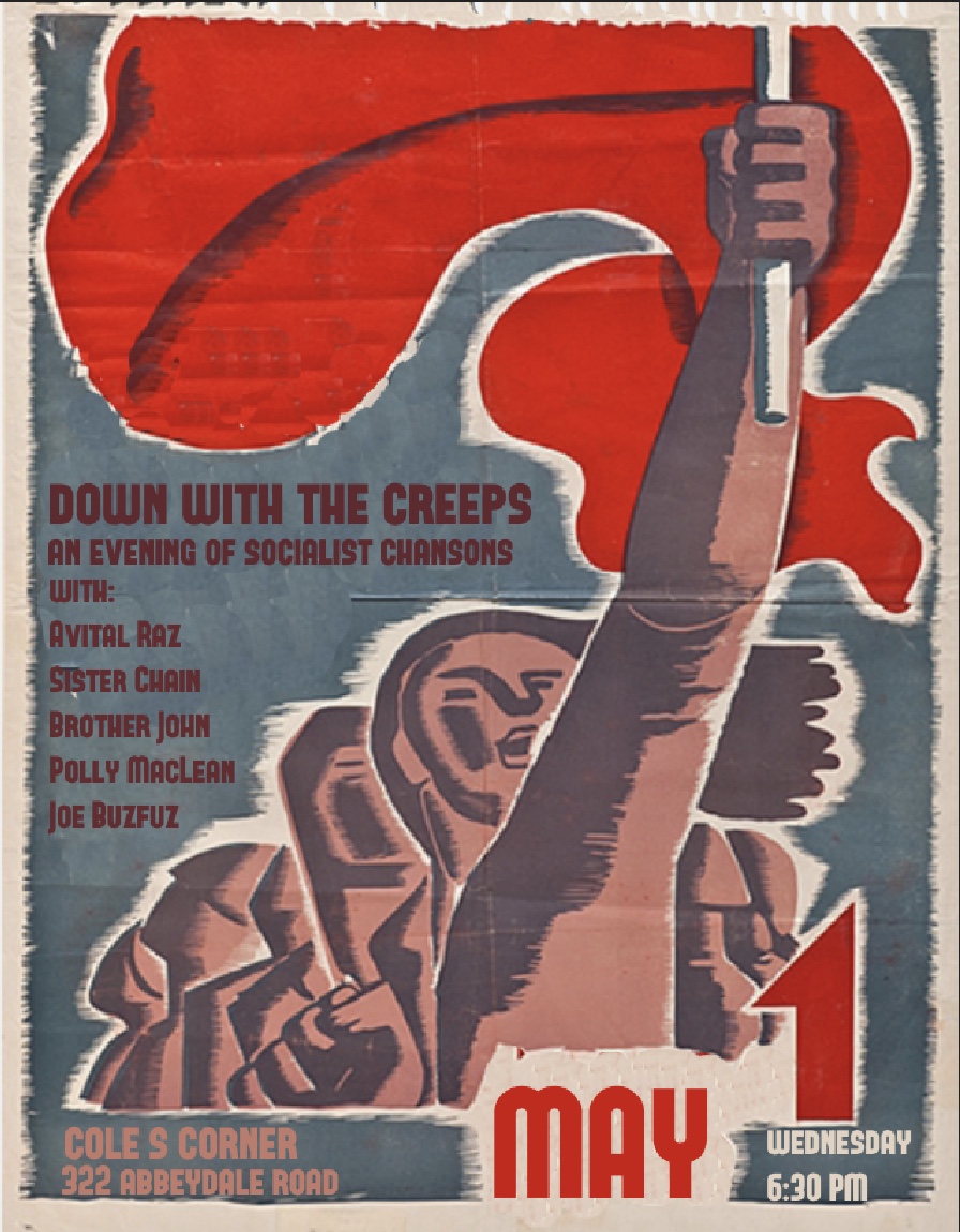 Come and celebrate May Day with our Polly and friends at <a href="/ColesCorner3/">Cole's Corner</a> tomorrow! (Gig named after a <a href="/Buzfuz/">Joe Murphy</a> song!)