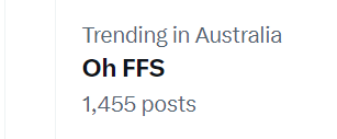 Why is this only trending in Australia? I don't want to be overly sociological about this, but surely it's a massive global phenomenon?