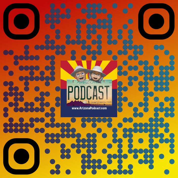 It's our Everything #ArizonaPodcast #QRcode.
Come see us...

#youtubechannel #motherroad #motherroadminute #youtube #route66 #route66podcast #themotherroad #themotherroadminute #podcast #podcaster #arizonapodcaster #cowboylostinaz #arizonatravel #route66travel #podcasthost