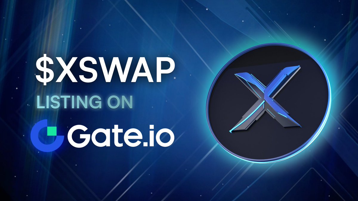 CEX listing announcement 📢 $XSWAP is going to @gate_io! It’s currently one of the biggest Crypto centralized exchanges mainly concentrated on the Asian market. With this listing, we are increasing our exposure to a much broader community worldwide. Great things are ahead of…