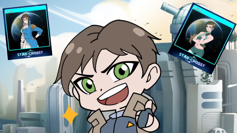 LunaticMoonLLC's tweet image. Steam community items are now available for Star-Crosst! Cards, Badges, Backgrounds and Emoticons! store.steampowered.com/app/2206870/St…