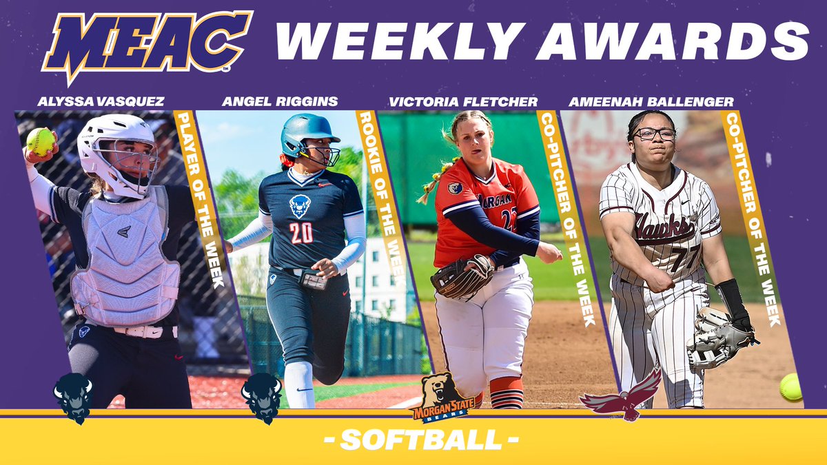 MEAC Announces Weekly Softball Honors, presented by Coca-Cola #MEACPride #MEACSB 🥎

meacsports.com/news/2024/4/30…