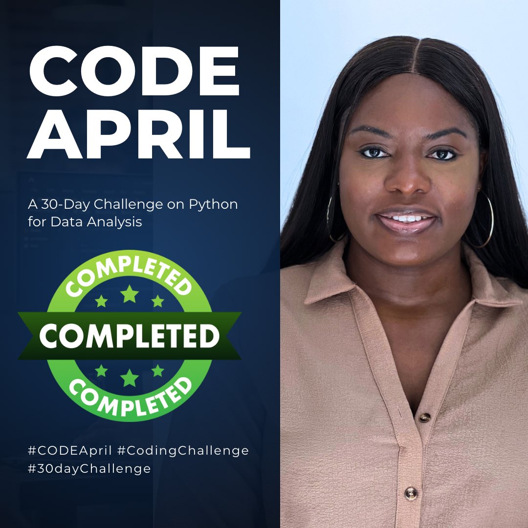 Day 30 of 30✅

Today marks the culmination of an extraordinary 30-day journey- CODE April. It's been an incredible experience witnessing the dedication & perseverance of all participants throughout this challenge.

#CODEApril #LCDLF4 #billieeilish #30DayChallenge #T20WorldCup24