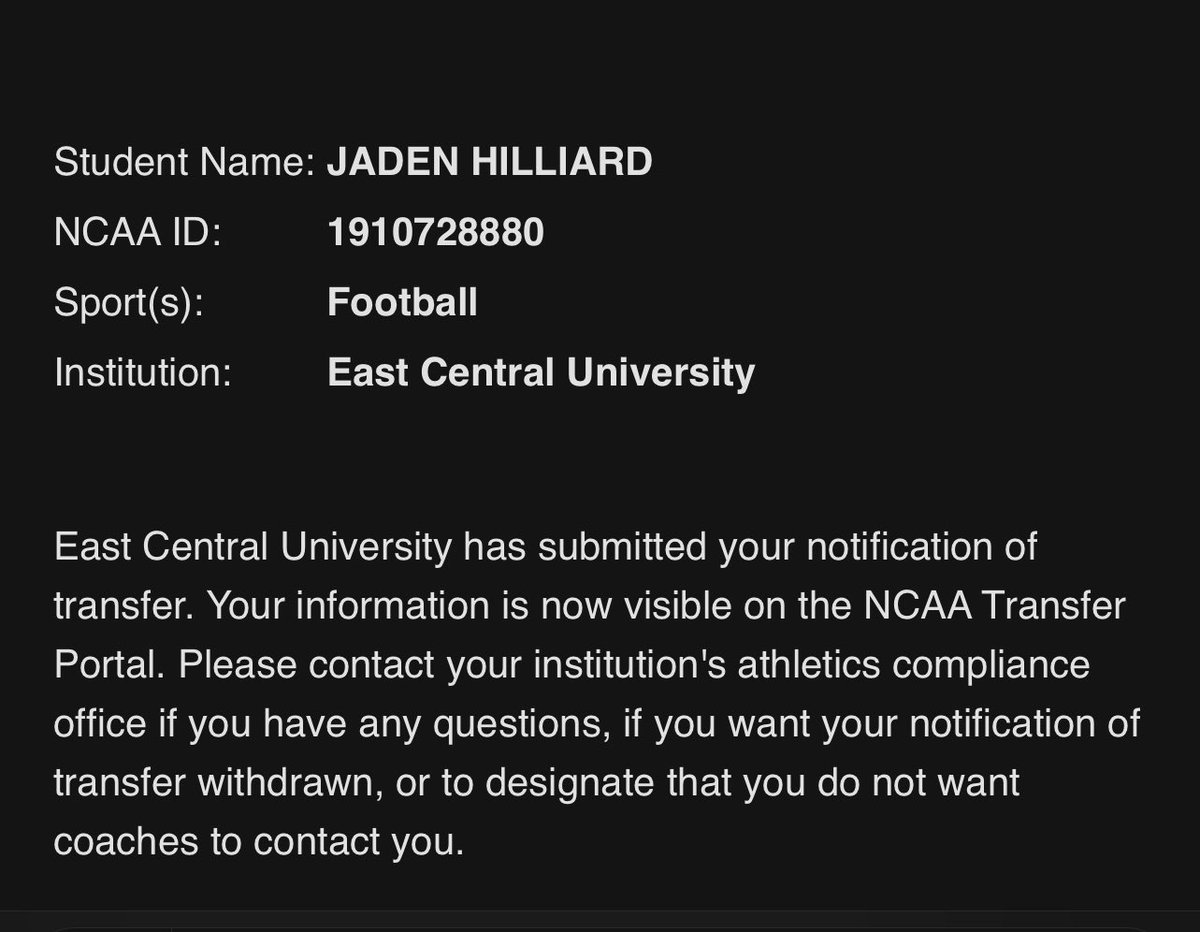 Officially in the transfer portal. 6’2 225 Edge Rusher/OLB GPA 3.5 Red Shirt Sophomore With 4 years of eligibility. Film in Thread Below👇🏾