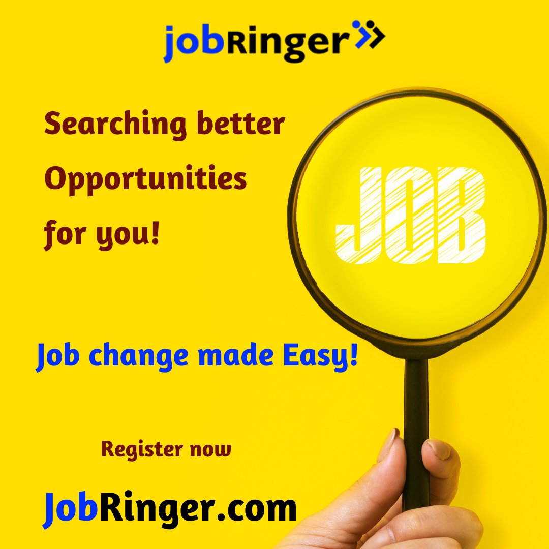 Searching better opportunities for you!
.
.
.
#job #jobringer #jobseekers #jobsinindia #jobsearch #jobhiring #jobsforyou #jobsearching #jobseeker #wfhjobs #itjobs #pharmajobs #hrjobs #remotejobs #freshersjobs #salesjobs #jobringerjobs #freshershiring #freshersvacancy #wfh