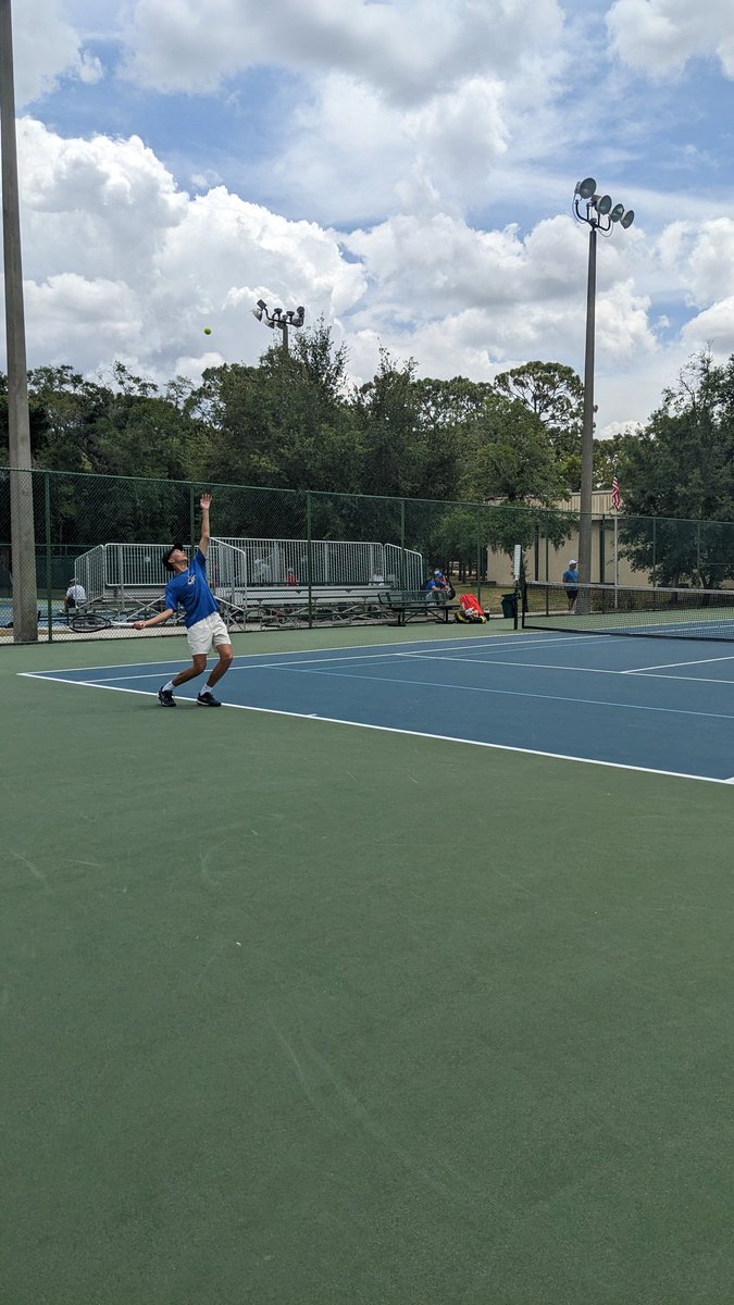 4A #FHSAA Boys Tennis State Championships are underway with Doral Academy vs. Cypress Bay!