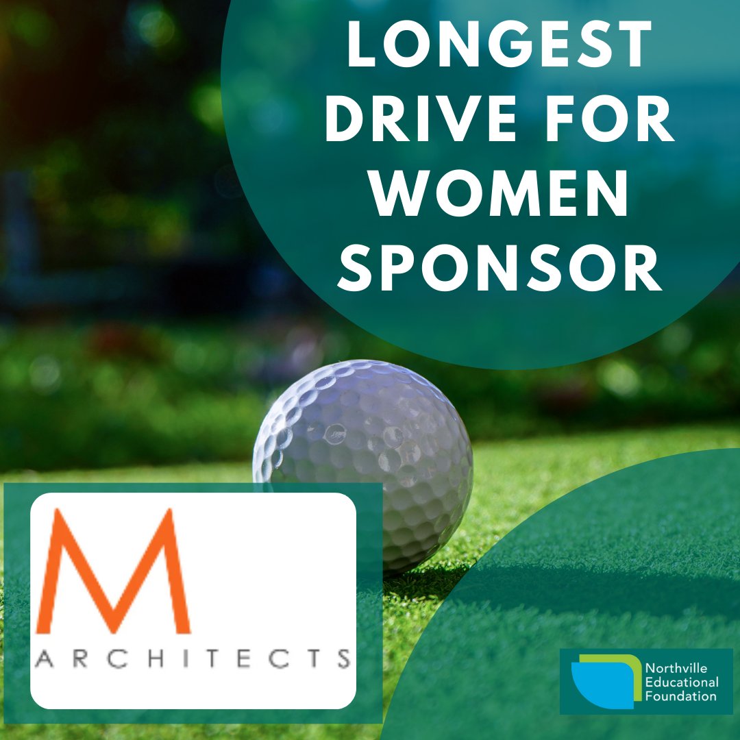 🏌️‍♀️⛳ We're thrilled to announce M Architects as our Longest Drive Women sponsor for the Play FORE Education Golf Tournament! Join us on May 16th for a fantastic day of golf and support Northville students! app.theauxilia.com/registrationEv…