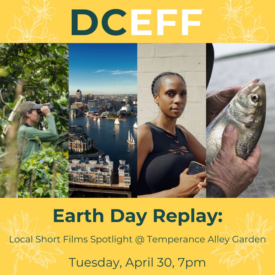 TONIGHT! Join us at Temperance Alley Garden for a shorts program focused on local filmmakers & causes. Learn more: dceff.org/events