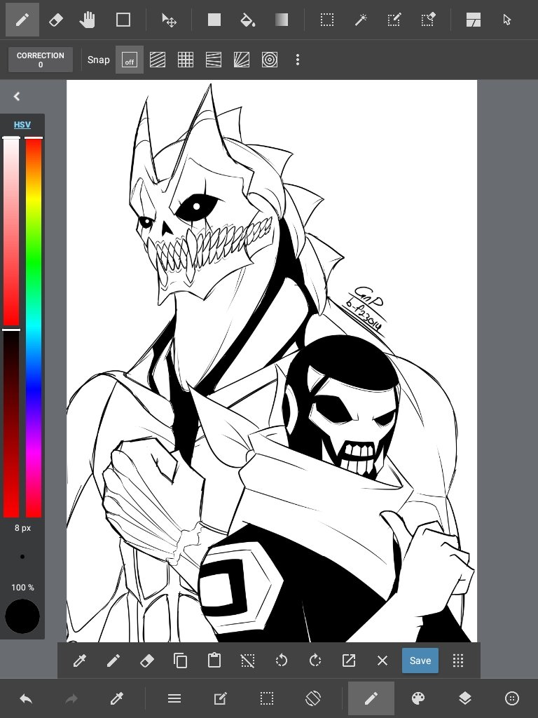 Alrite ima just head to bed. Oh yea ima leave my WIP here
#KaijuNo8 #GoGoLoserRanger #Drawing #Sketch #WIP #Medibang #GnP_art