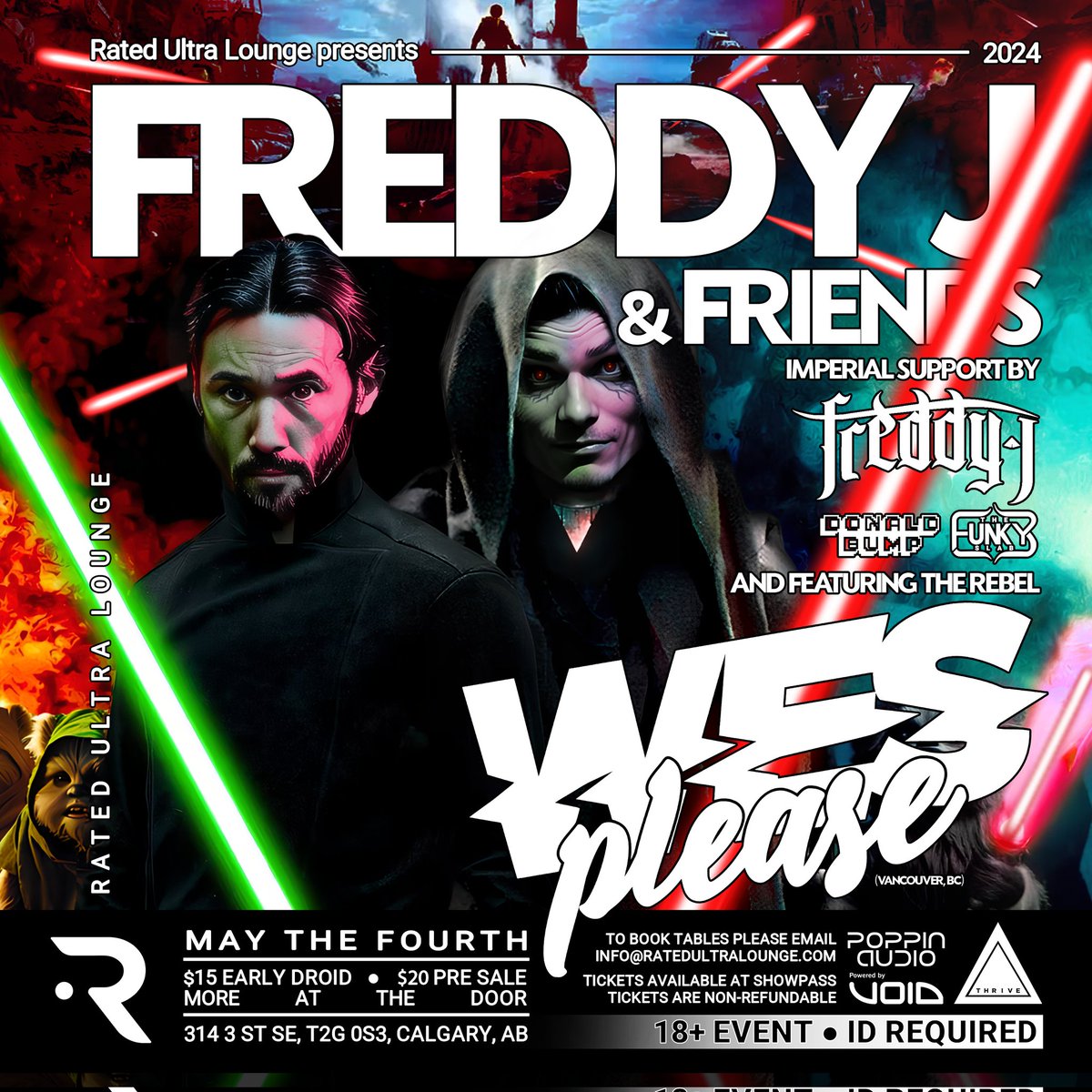 This Saturday in Calary Wes Please returns to Calgary! 
#yyc #MayThe4thBeWithYou #calgary #dj #housemusic #bass