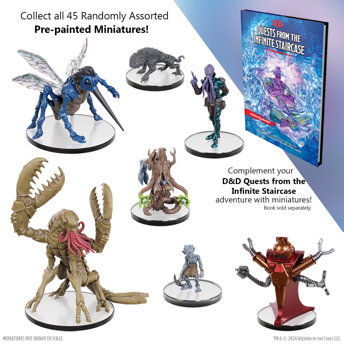 Check out some of the minis from our upcoming Quests from the Infinite Staircase collection! 🧞‍♂️ Pre-order boosters and boxed minis from the campaign at your local game store or wizkids.io/QFTIS