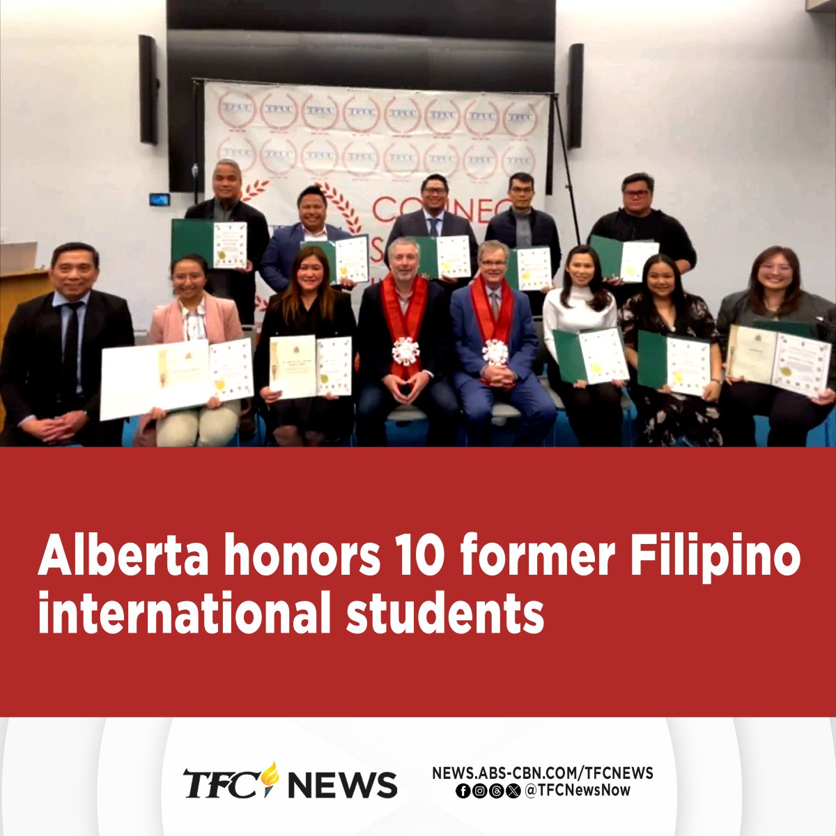 The Alberta provincial government recognizes the achievements and contributions to society of 10 Filipinos who were previously international students. Jihan Alisangco has the story. #TFCNews WATCH: youtu.be/xsUIFFbrerw