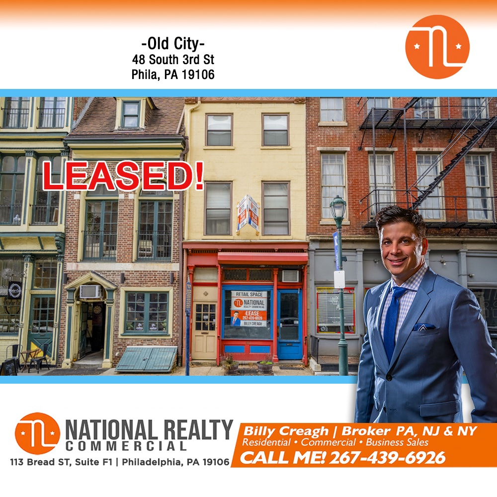 #retail #leased #oldcity #oldcityphilly
