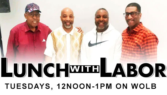 Lunch With Labor goes on air at 2:00 PM Eastern on @wolbbaltimore 

Listen live at wolbbaltimore.com/listen-live/

Looking for podcasts & radio shows that speak to working people  about working people's issues? Visit laborradionetwork.org 

#1u #UnionStrong #LaborRadioPod