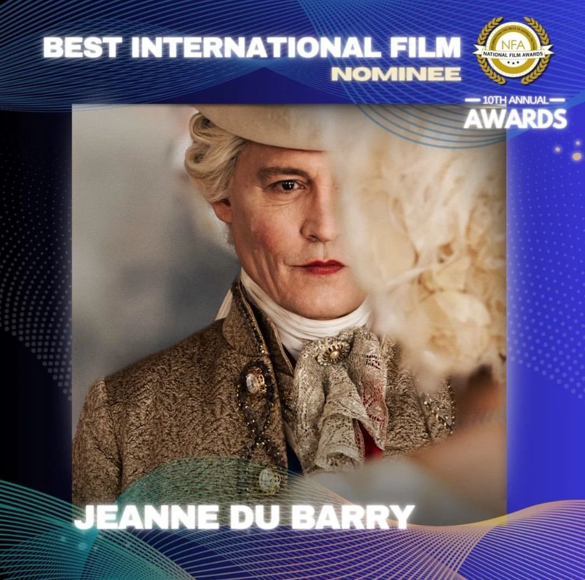 #JeanneDuBarry has been nominated!! Go vote at nationalfilmacademy.org #JohnnyDepp #JohnnyDeppKeepsWinning  #IStandWithJohnnyDepp #JohnnyDeppIsALegend