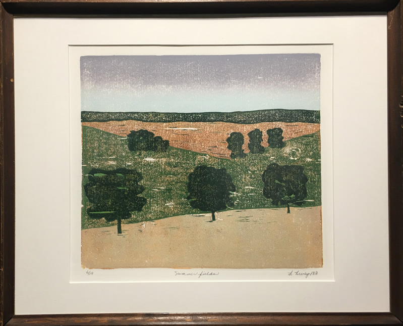 Lorna Livey (Canadian) - Signed, Numbered Etching - Summer Fields (1983). Listed eBay ebay.com/itm/2237183987… #art #fineart #artforsale #canadianart #rareprints #artdealer #artcollector #toronto