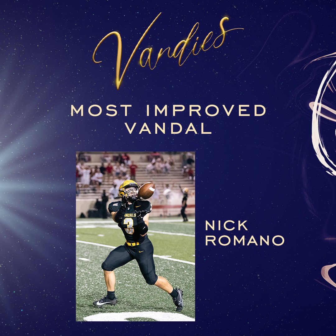 𝓜𝓸𝓼𝓽 𝓘𝓶𝓹𝓻𝓸𝓿𝓮𝓭 🏆 Nick Romano brings home the VANDIE for most improved! #GoVandals