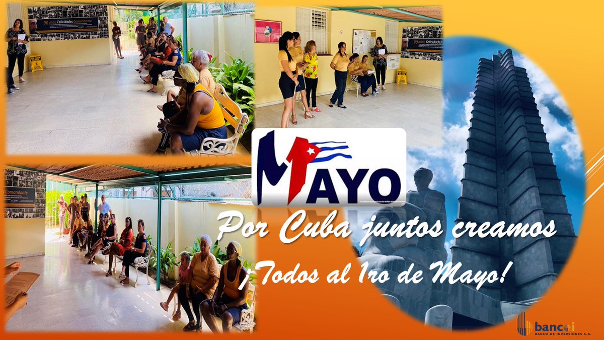 #bancoi
#1roDeMayo 
#Vamospormas
#PorCubaJuntoCreamos 
#Trabajadores 🇨🇺🇨🇺🇨🇺🇨🇺🇨🇺🇨🇺🇨🇺🇨🇺