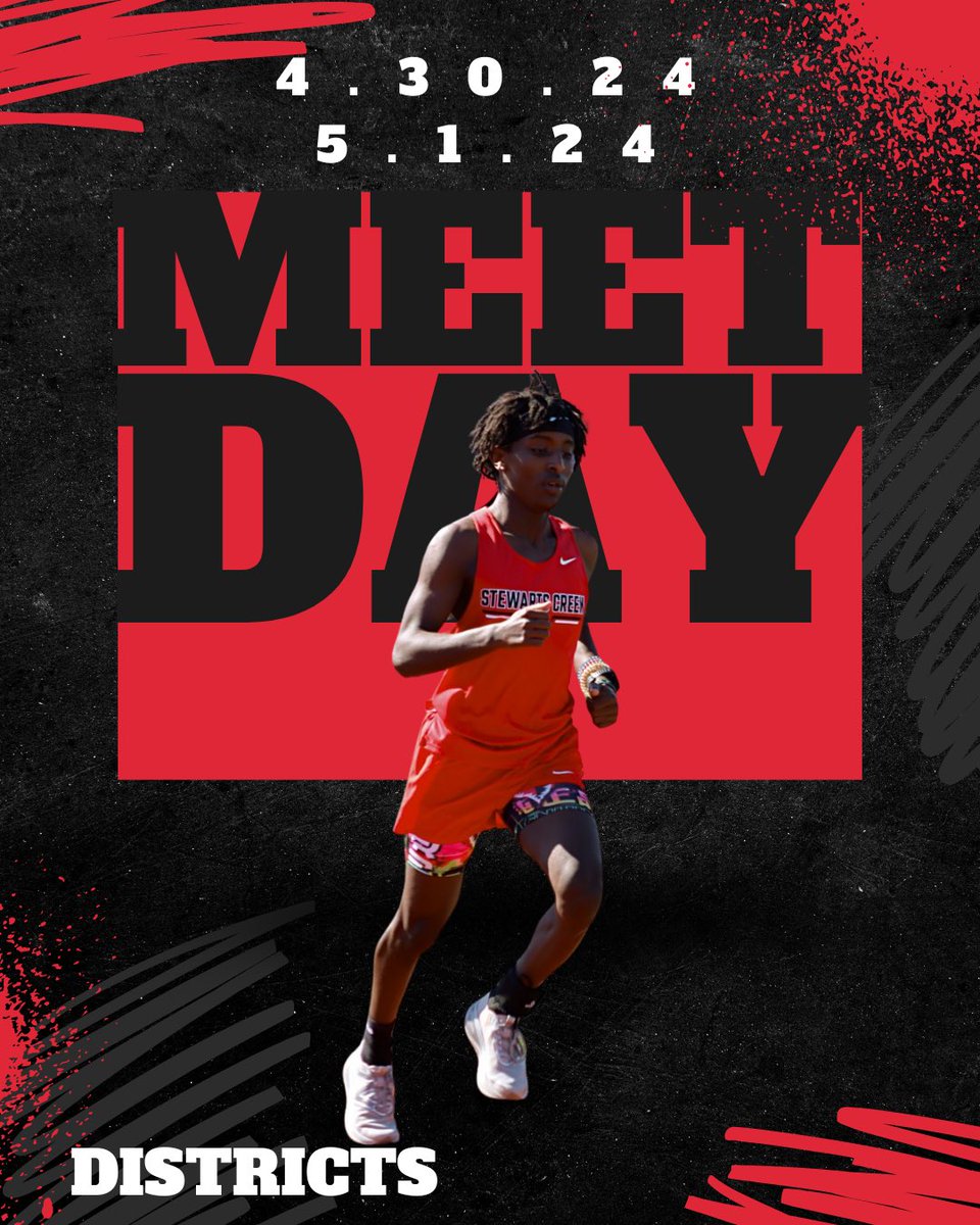 MEET DAY!! Post season is officially here! Day 1 of Districts starts tonight at Blackman! Gooooo Red Hawks!!❤️🤍🖤