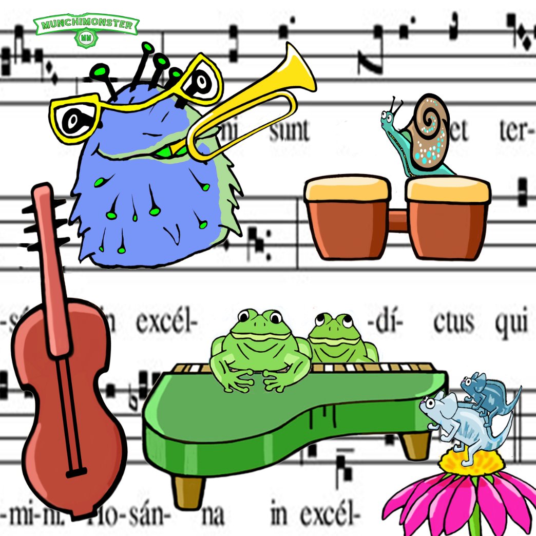Band Auditions this Sunday! ISO: bassist, bongo-ist, pianist, and frog wrangler! #munchimonster #avatarsofgaia #music #teacher #parenting #daisy #kidlitart #kidsbooks #heartheartart #PositiveVibes  #organicfarming @Hozier #kidlit @CurtisBrownLtd