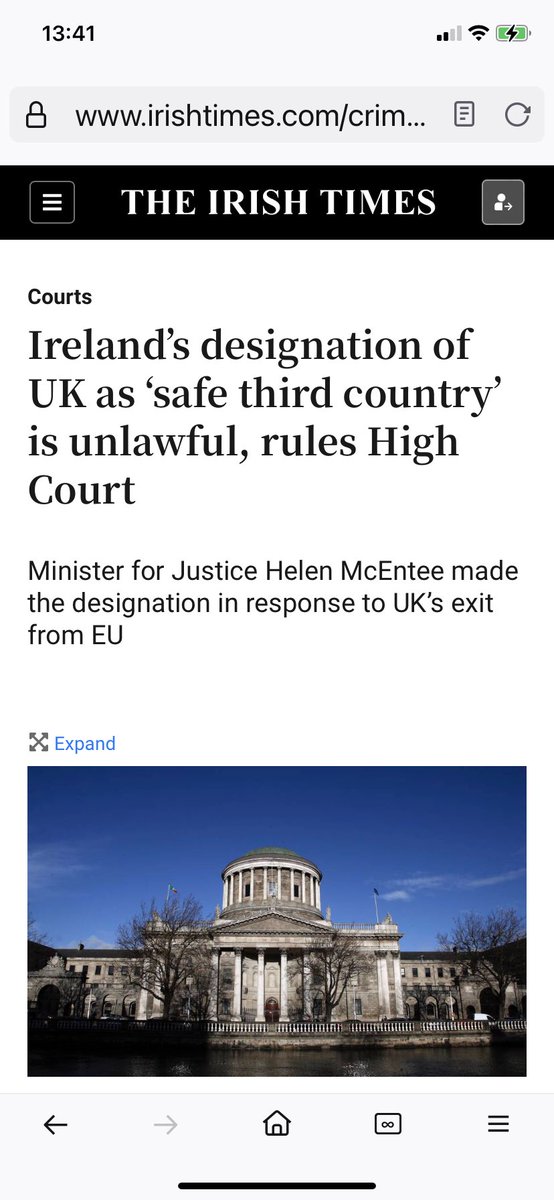 @AlexTaylorNews @sportmarketing1 @guardian IRISH SUPREME COURTS 

RULE THE UK …..

IS NOT SAFE TO RETURN 
ASYLUM SEEKERS !’

#ToryInhumanity
#ToriesDevoidofShame