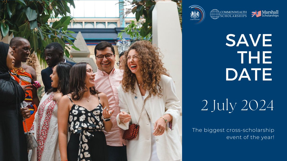 📣 Get ready for one of the biggest events in the #Chevening year! Chevening Scholars: Join us on 2 July to celebrate your time in the UK 🎉 More details to come but for now, mark the dates in your diaries✨ We can't wait to see you there! chevening.org